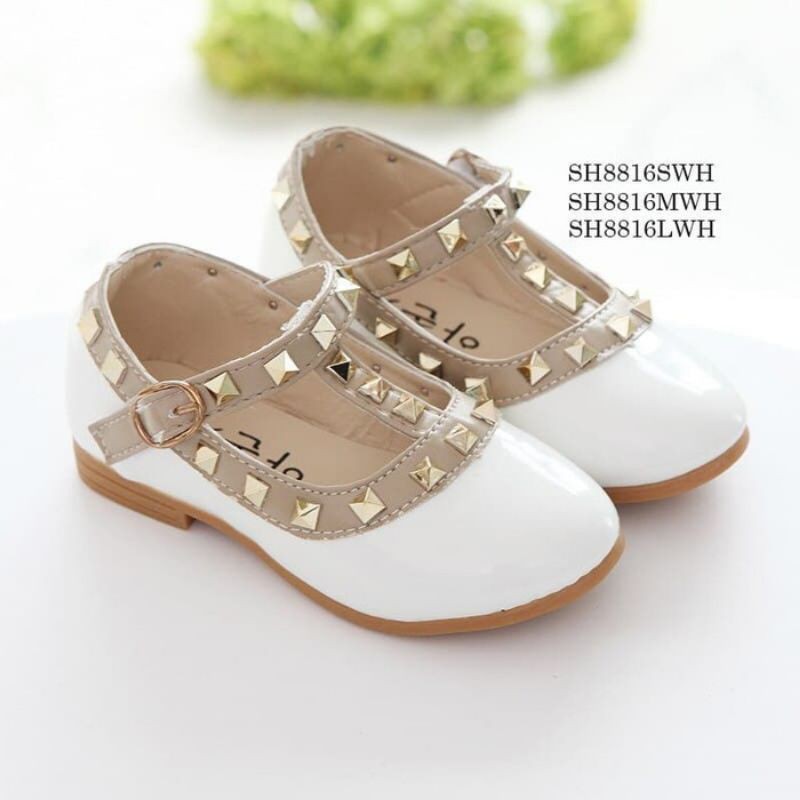 SPT112 Sepatu Anak Perempuan Balita Sepatu Valentino Import Shoe Kids High Quality size 21-30