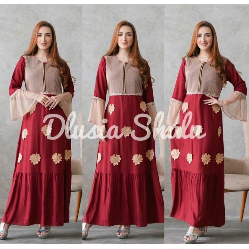 Best Seller Dlusia Shalu Gamis Arab Renda
