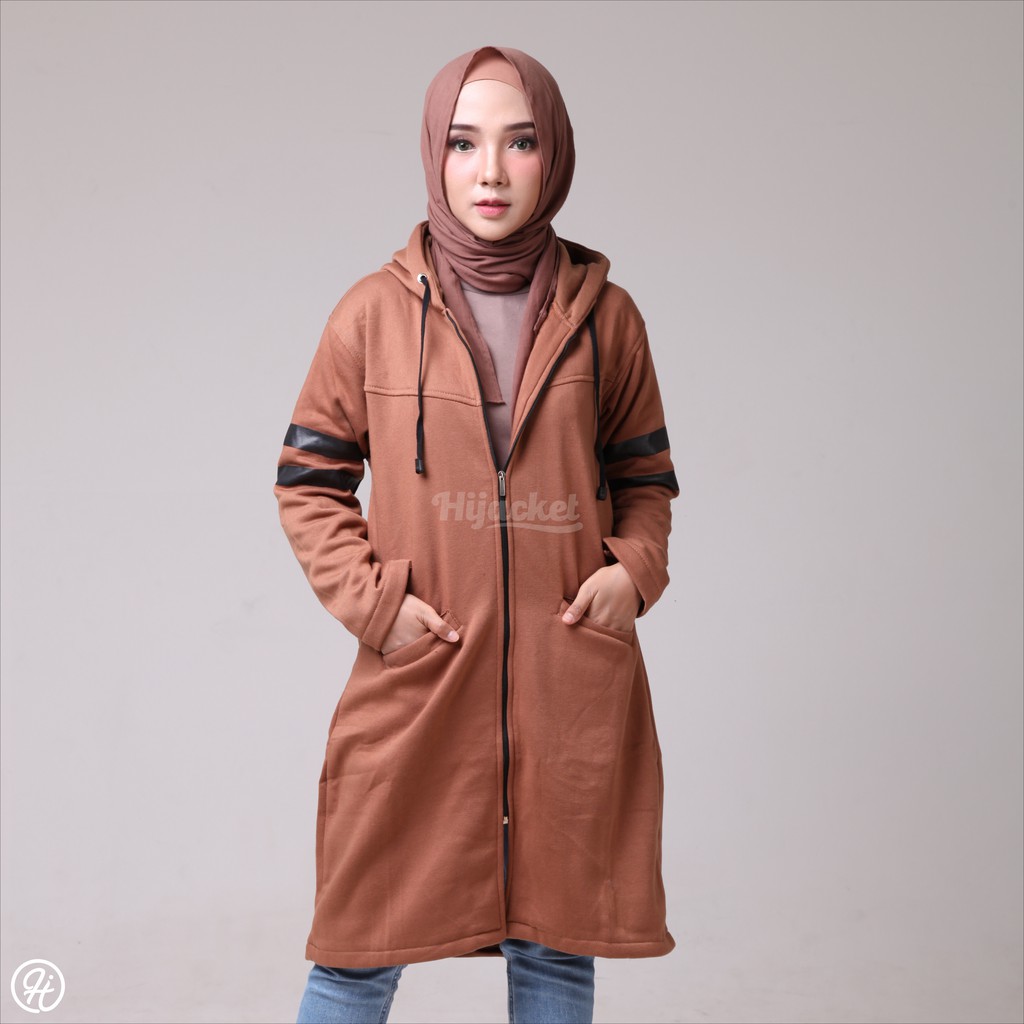 ⚠️DISKON BESAR⚠️ HIJACKET BEAUTIX ORIGINAL JAKET WANITA JAKET MUSLIMAH HIJABER NO.1 DI INDONESIA-MAGNUM (COKELAT)