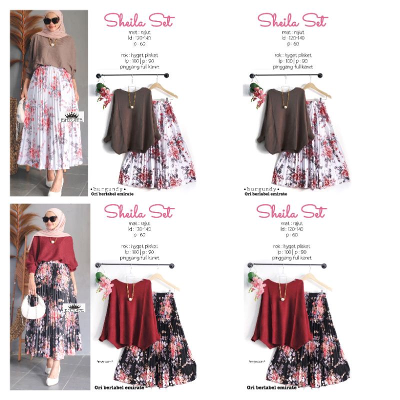 SHEILA SET ORI BY EMIRATE (100% ORI BERLABEL EMIRATE)