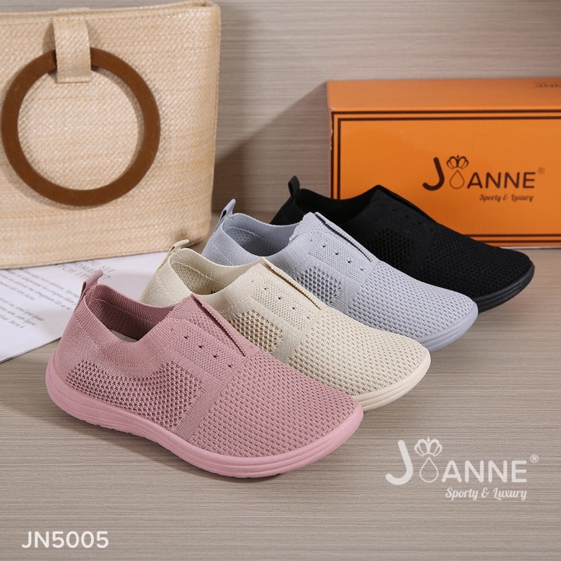 RESTOCK! [ORIGINAL] JOANNE FlyKnit Flat Shoes Sepatu Wanita #JN5005