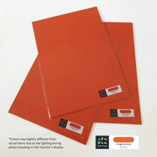 

Kertas HVS Warna A4 - IT 240 Saffron