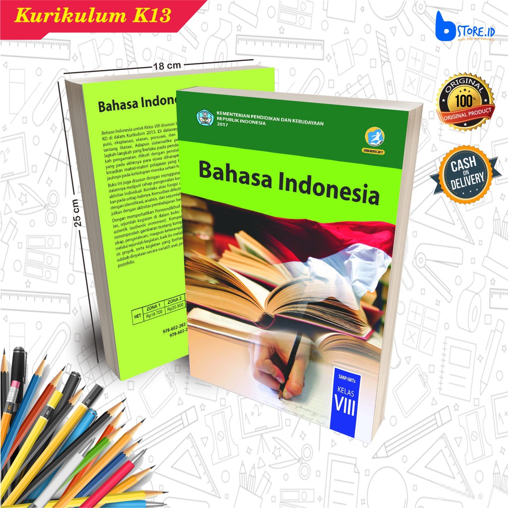 Buku Pelajaran SMP/Mts Kelas 8 - Kurikulum 2013 (Revisi 2018)-Bahasa Indonesia
