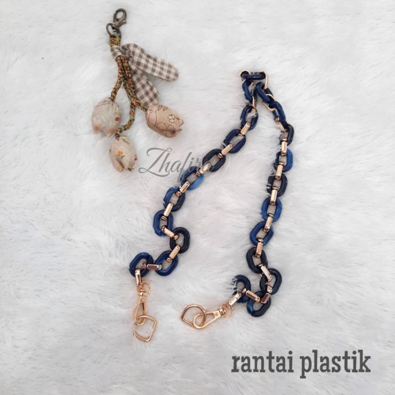 Rantai tas, rantai plastik, panjang 65cm