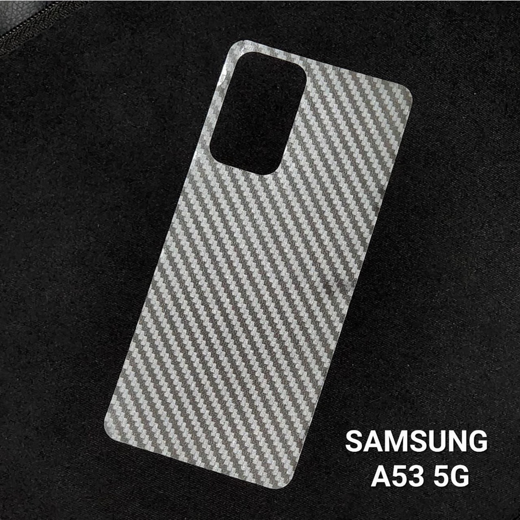 GARSKIN Sticker Carbon Samsung A53 A33 5G Skin Carbon Transparan Fiber Protection Back Carbon