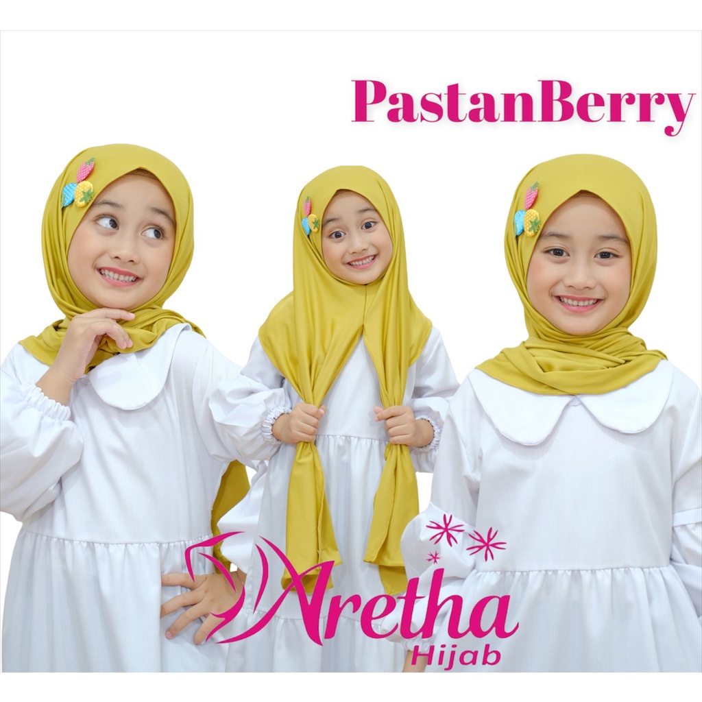 PASHMINA  INSTAN BERRY / PASTAN ANAK BERRY ORI ARETHA