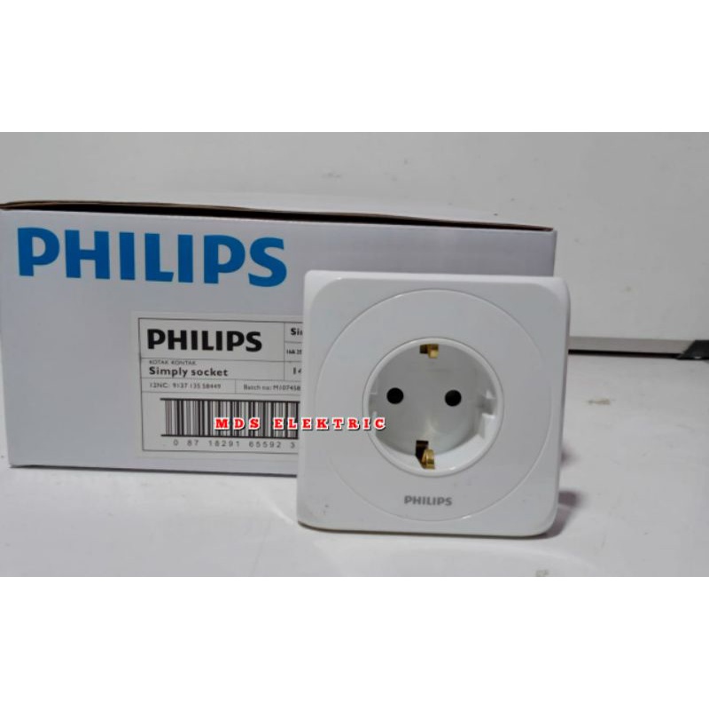 STOP KONTAK PHILIPS SIMPLY SERIES ORIGINAL PRODUK