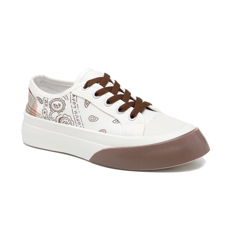 PVN Taeyong Sepatu Sneakers Wanita Sport Shoes Cream 103-Mirae - Brown
