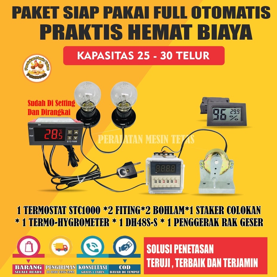 Paket Lengap Peralatan Mesin Tetas Rak Geser Mesin Tetas Telur Full Otomatis