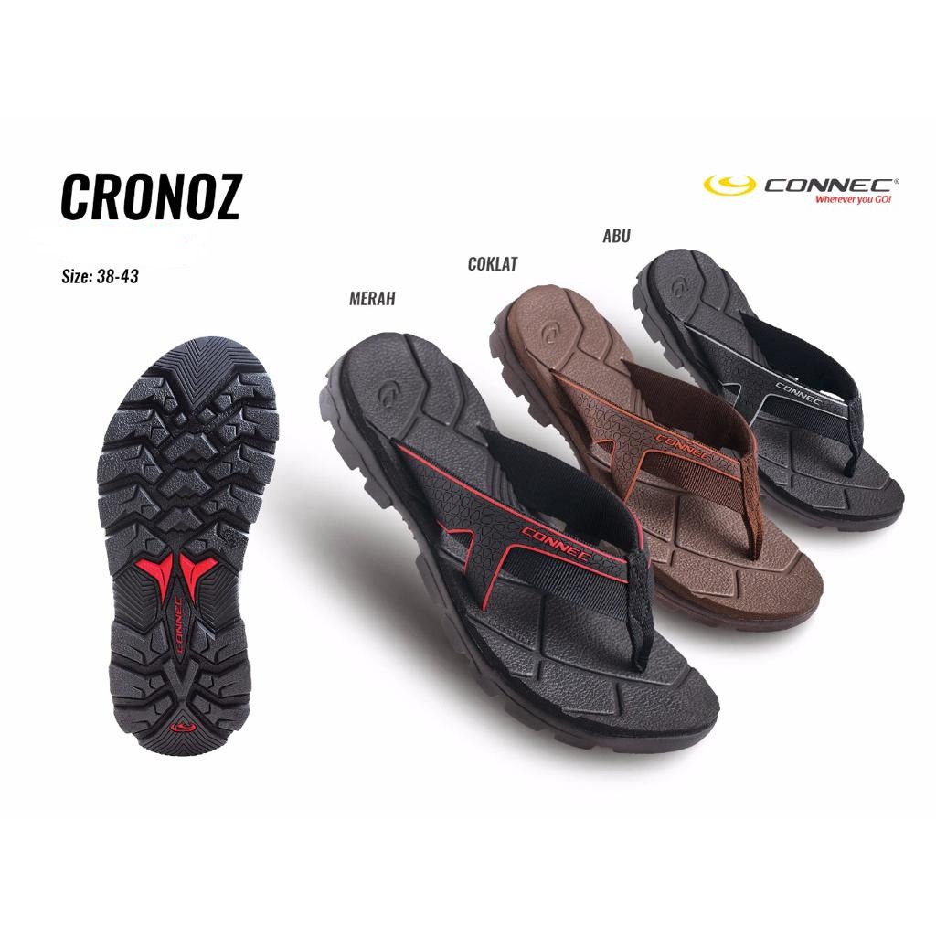  CONNEC  CRONOZ Sendal Sandal  Jepit Casual Pria Cowok MEN 