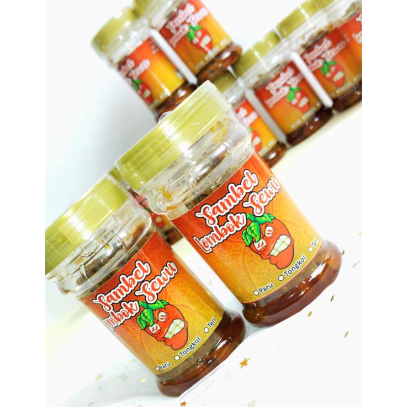 

SAMBAL KEMASAN/BOTOL LOMBOK SEWU PARU SAPI,TONGKOL,TERI
