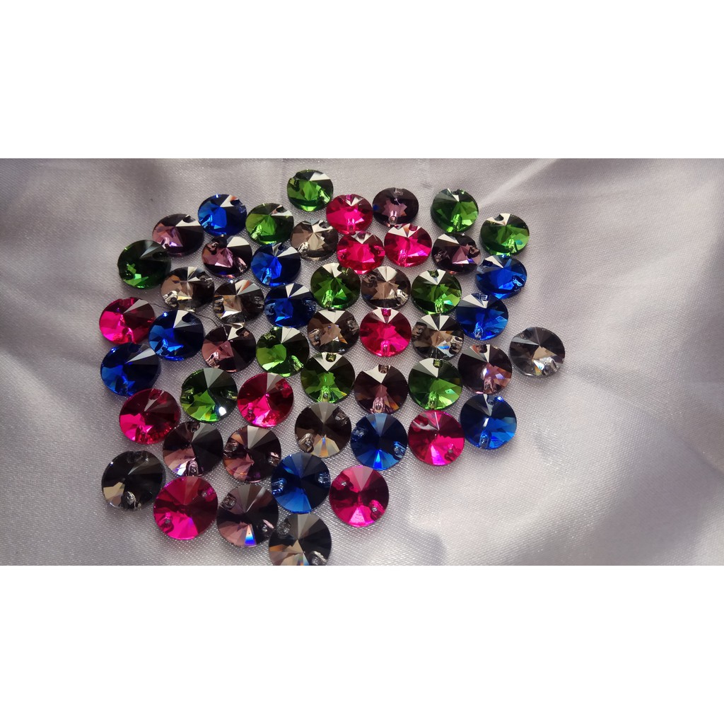 

Chrystal Rivolli 14mm - Mixed Colour