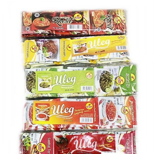 

10PCS ULEG SAMBAL SIAP SAJI IJO DAN PEDAS SERBAGUNA FINNA FOOD 20GR