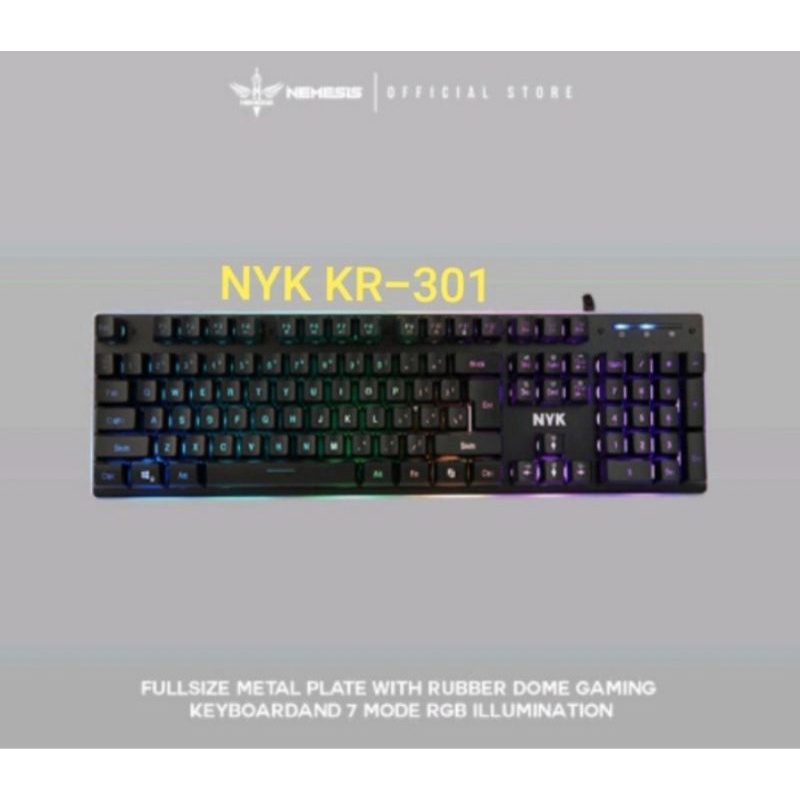 NYK Keyboard Gaming Kr-301 Rgb Underglow