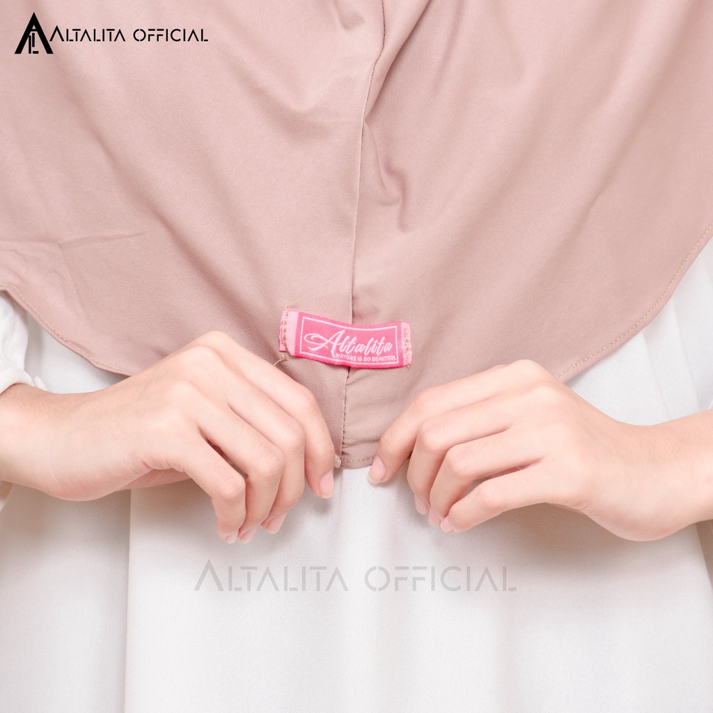 Altalita - Kerudung Bergo Hamidah Sport Menutupi Dada Bahan Jersey Spandek High Quality Pad