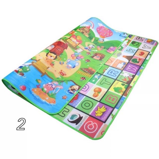 Tikar camping Karpet main anak playmat baby uk 0.5cmx150x180 double side