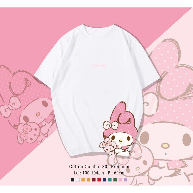 T-SHIRT/KAOS MELODY UNISEX PREMIUM/TUMBLR TEE MELODY