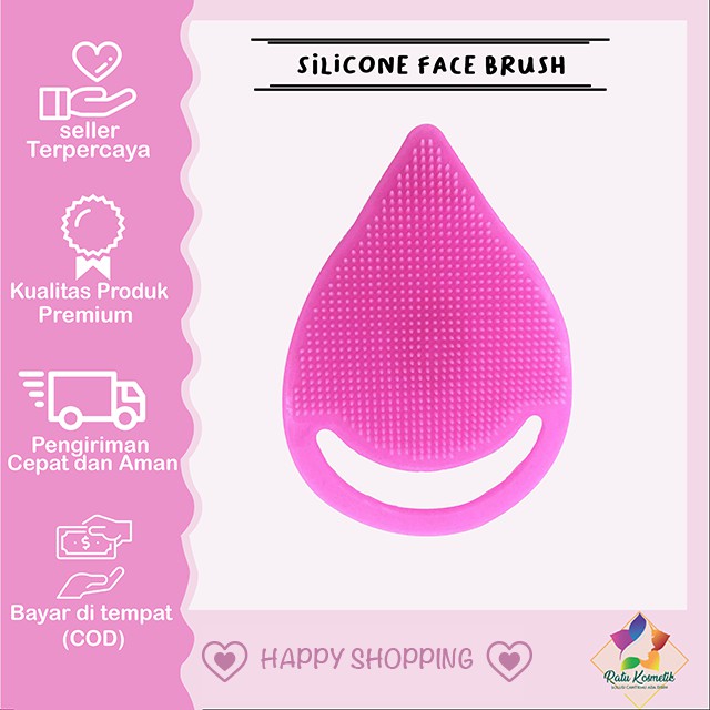 ❤ RATU ❤ Silicone Face Brush | Sikat Silikon Pembersih Wajah