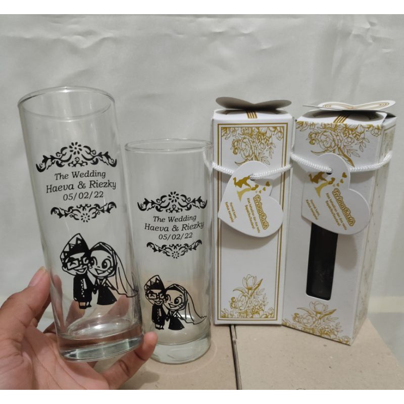 SOUVENIR GELAS KEMAS BOX