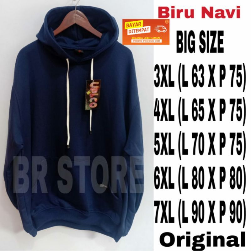 hoodie jumbo sweater big size oversize wanita cowok terbaru 6XL, 7XL