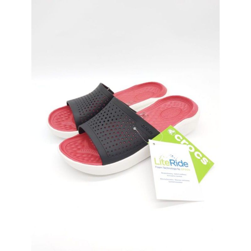 Crocs Literide slide / Sandal Pria wanita / Sandal Crocs literide slide/ crocs pria wanita