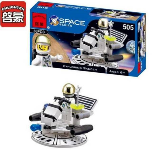 Jual Brick Space Series Astronot Nasa Minifigure Enlighten 505 | Shopee ...