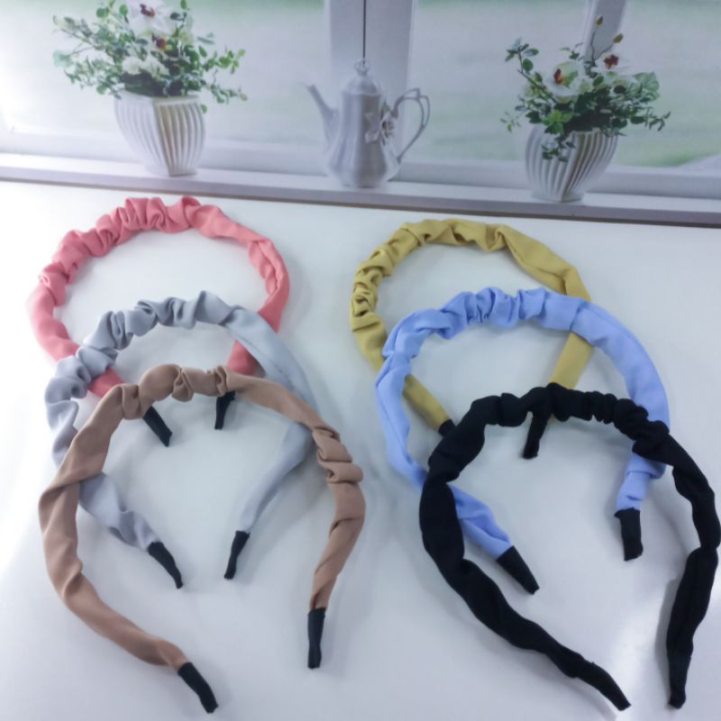 Bando Scrunchie Heaband Isi 1pcs Bando Scrunchie Bando Korea Bando Import