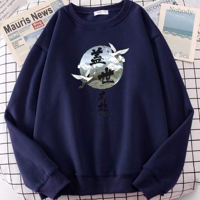 Heroes of Earth Sweater Crewneck || Heroes of Earth Basic Sweater Sz M - XL ( Pria &amp; Wanita )