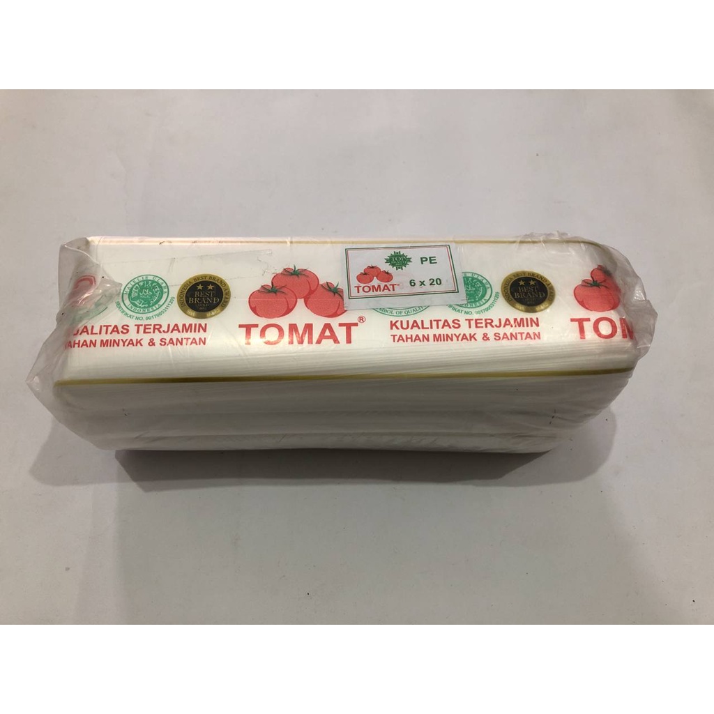 Plastik PE Tomat 6x20 / Plastik Es PE Tomat / Plastik Es Lilin Mambo / Plastik Es Batu Gula Santan M