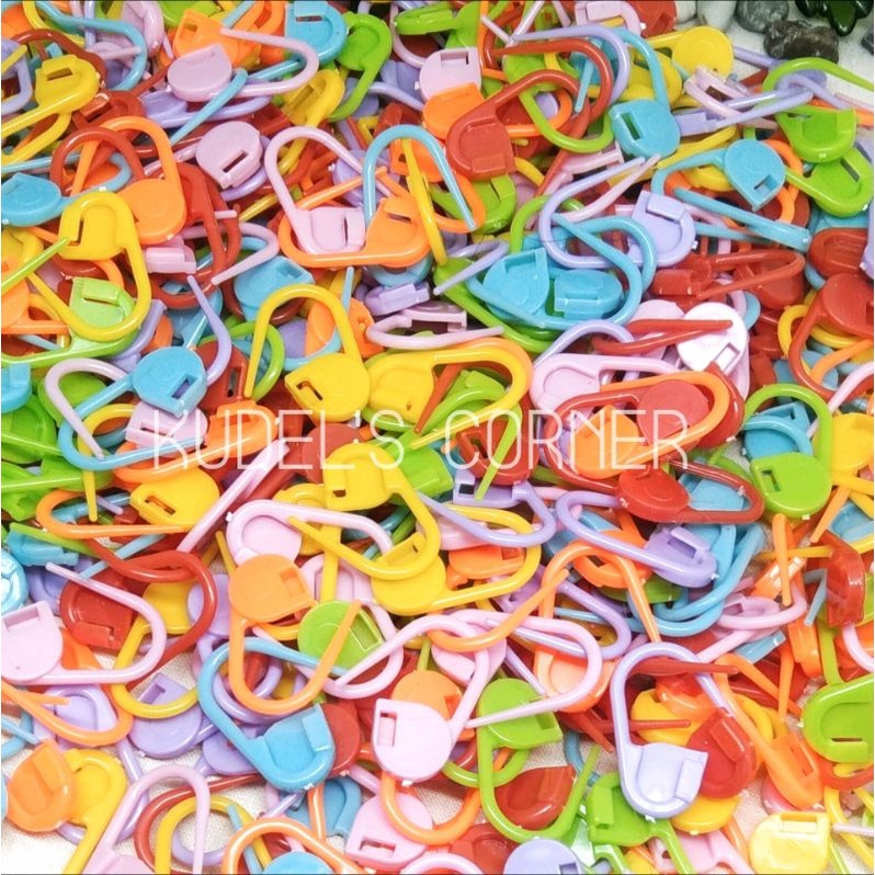 72pcs/ 6 lusin Stitch marker/ penanda rajut/ penanda jahitan/ kait masker plastik