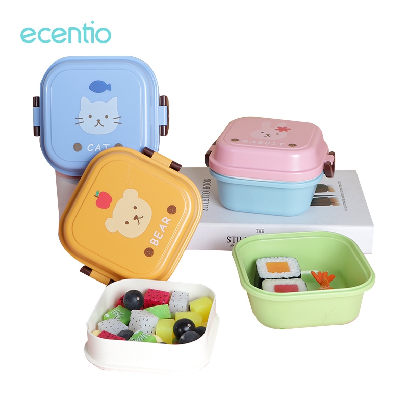 

Ecentio Kotak makan Kardus Anak 540ml BPA free Tempat Makan/Kotak Bekal/ Lunch Box Set