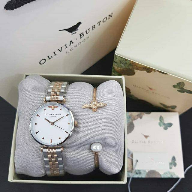 Olivia Burton watch set bangle
