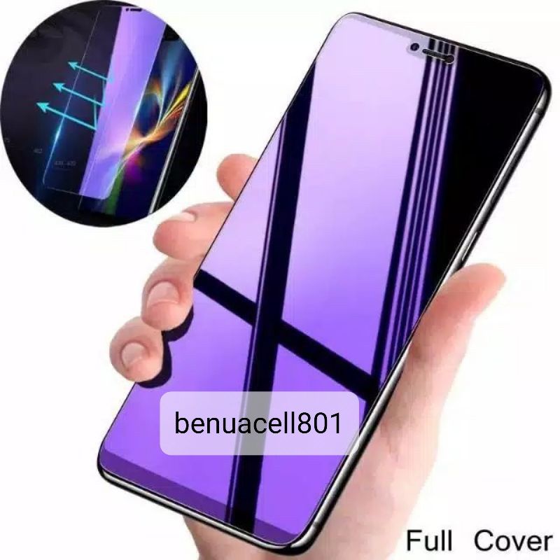 Tempered glass blue papan anti blue anti radiasi Oppo all type