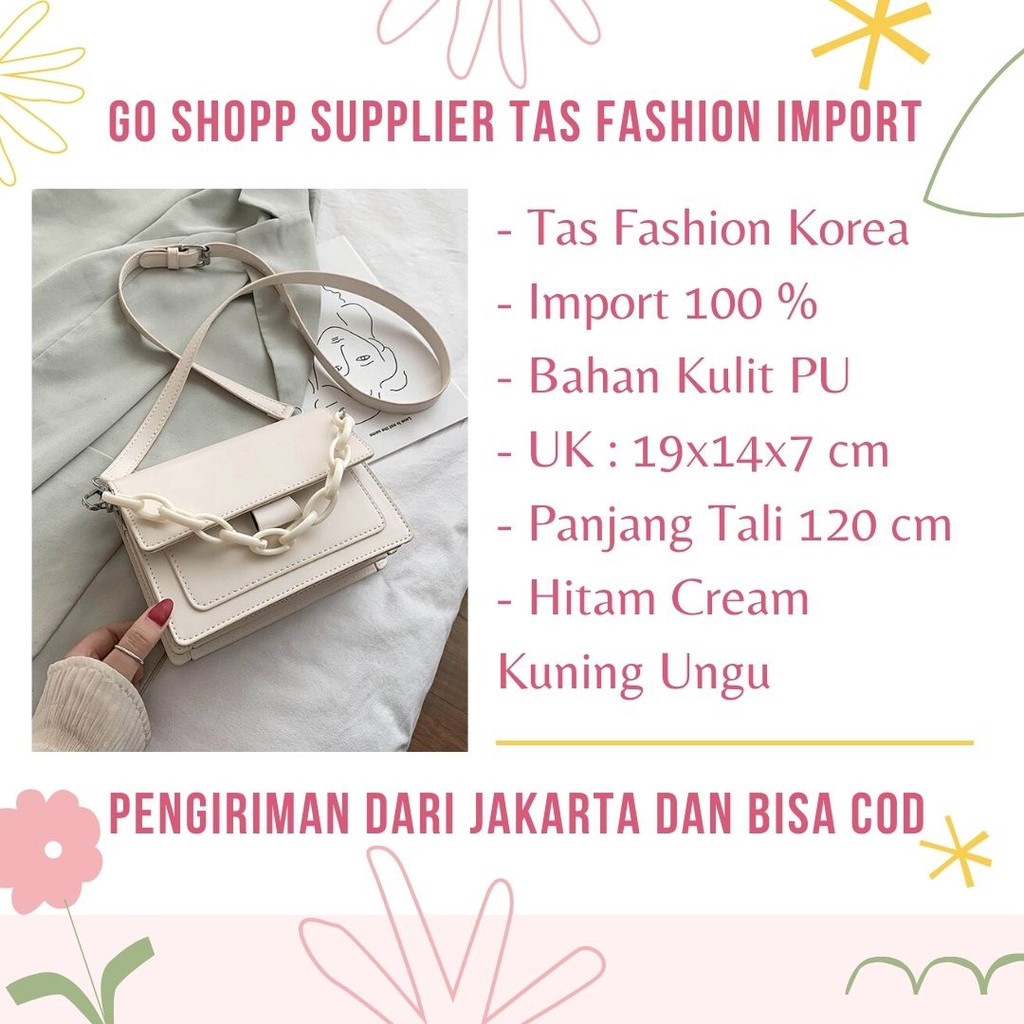 Tas Fashion Korea Import Premium High Quality - Tas Selempang Wanita Import Terbaru 2021 [SL49]