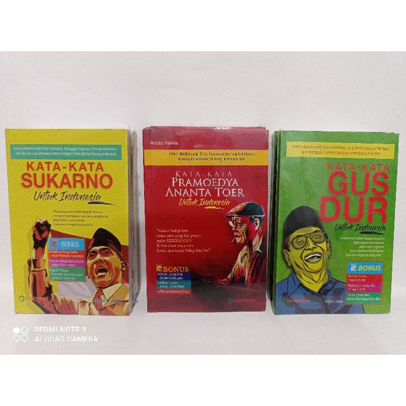 PROMO BUKU NASIONALISME SUKARNO GUS DUR PRAMOEDYA ANANTA TOER