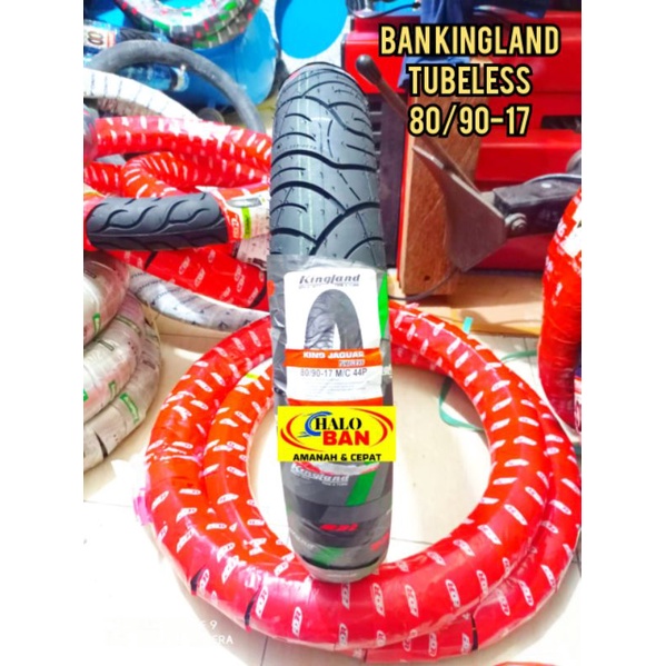 Ban motor tubeless kingland 80/90-17 ban bebek ring 17 ban honda revo supra satria vega jupiter smas