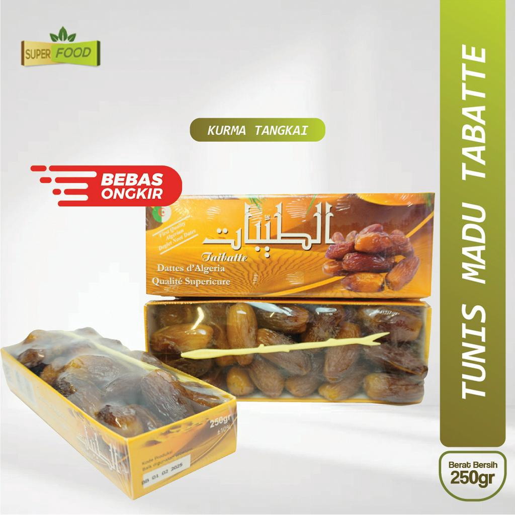 

Kurma Tunis Madu Non Tangkai TAIBATTE 250gr