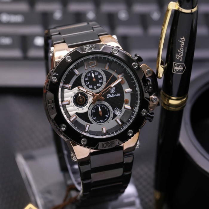 

Jam Tangan Pria Original Tetonis Ts 313 Free Pulpen