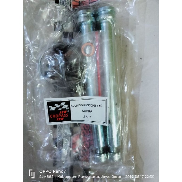 suling shock depan+kit motor supra