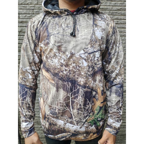 Baju Camo Hunting Kamuflase Motif Realtree - Baju Camo Perbakin