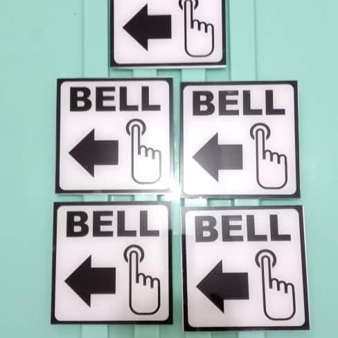 

SIGN AKRILIK BELL UK 10X10CM HARGA PER BUAH K3 RAMBU SAFETY