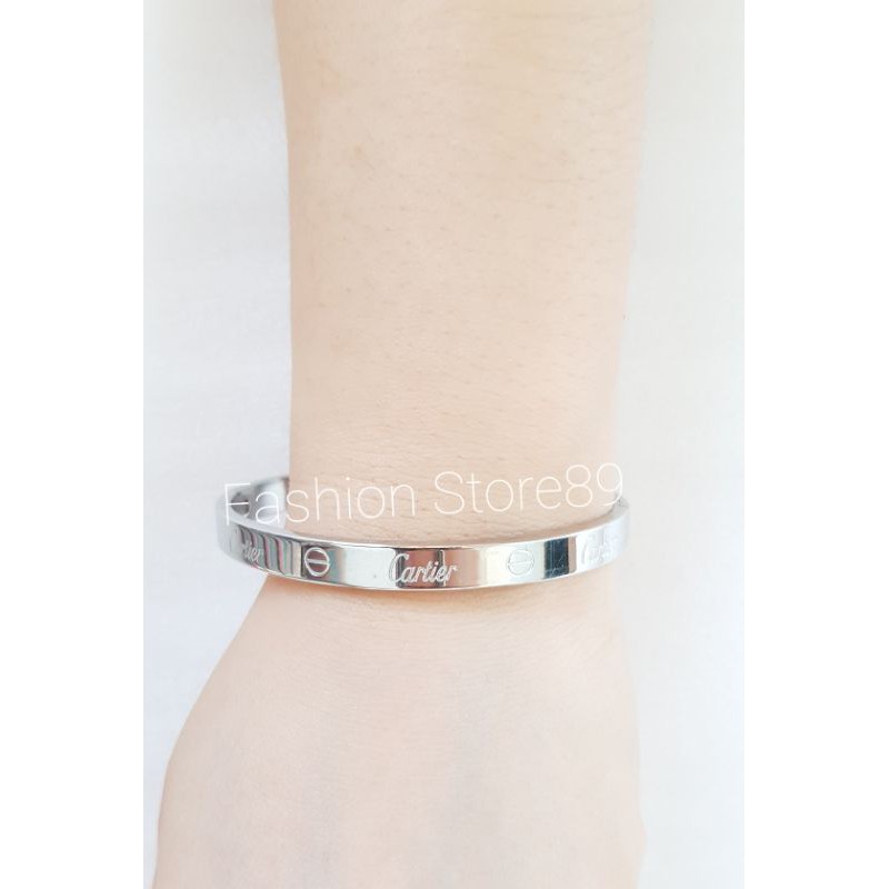 Gelang Bangle CR Titanium import bestseller Antikarat Gold Rosegold white gelang keroncong titanium