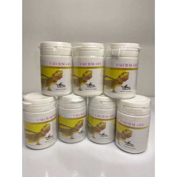 calsium reptile +D3 Subo Pet kalsium reptil breaded dragon / iguana/tegu/savannah monitor