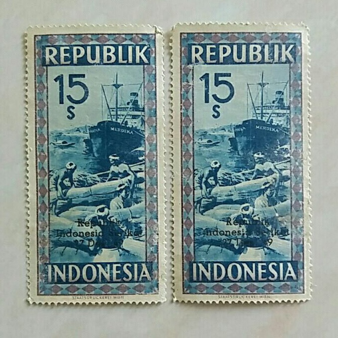 

Terlaris ✨ - (AD) Perangko Revolusi Cetakan Wina 15 Sen Menembus Blokade Belanda Cetak Tindih RIS Mint3.1.23