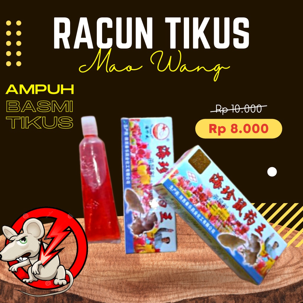 Racun Tikus Cair Racun Tikus Ampuh Mati Kering Tidak Bau Obat Pembasmi Tikus Dosis Tinggi Mao Wang C