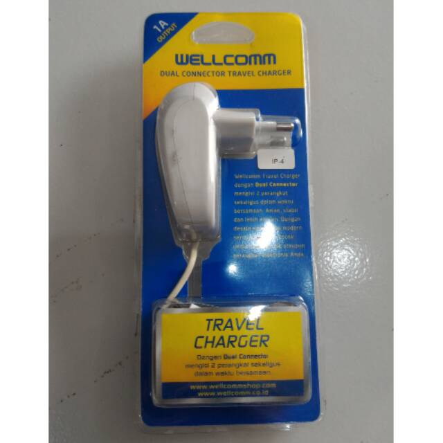 Charger Wellcomm Hp Iphone 2 in 1