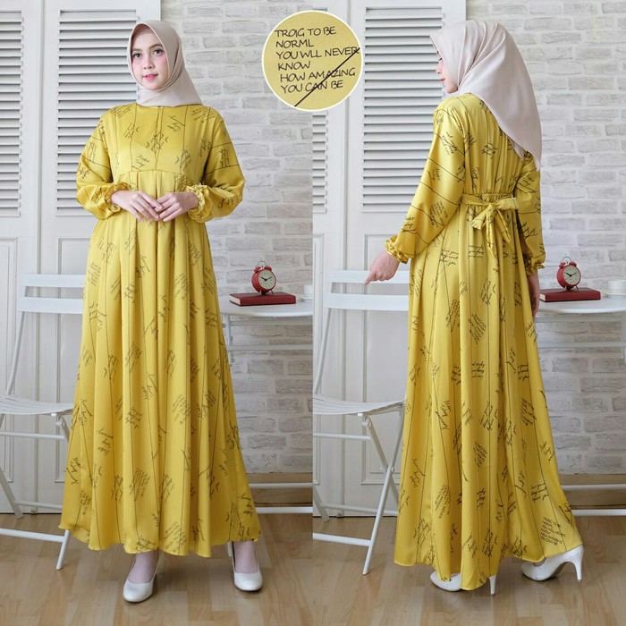 GAMIS SYARI ANNAJAH CAPUCCINO 900GR 110 140 ALLSIZE GAMIS SYARI BUSUI CADAR CREPE HQ POLOS MURAH I.