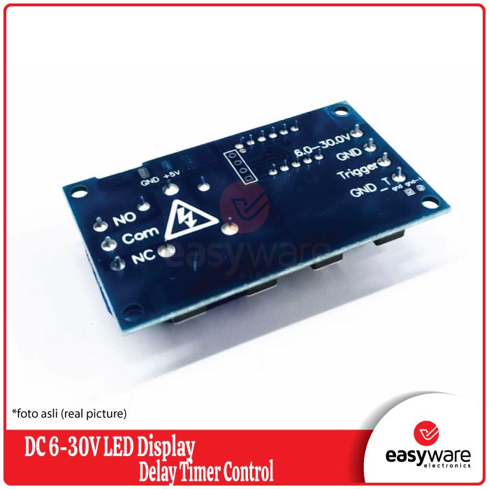 Relay Timer Display DC 6V-30V Delay Timer Module Switch Control Suport Micro USB 5V