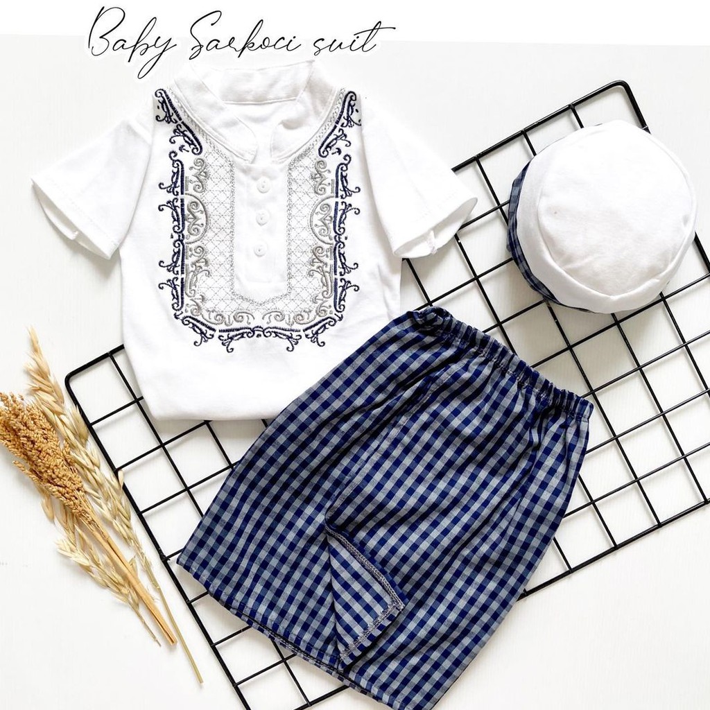 Setelan Baju Koko Bayi Usia 0 1 2 3 4 5 6 Bulan Baju Bayi Laki Laki Import Baju Modern Berkualitas
