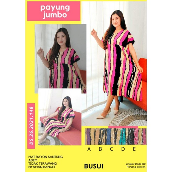 Daster Payung Jumbo Daster Kekinian Daster Viral Daster Wanita Motif Tye Die Termurah Gresik
